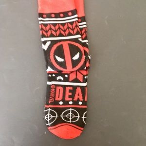 Marvel Deadpool winter themed socks Large